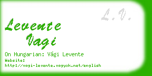 levente vagi business card